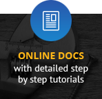Online documentation with detailed step by step tutorials