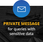 Private message for queries with sensitive data