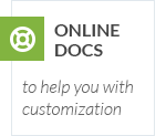 Online documentation to help you with customization